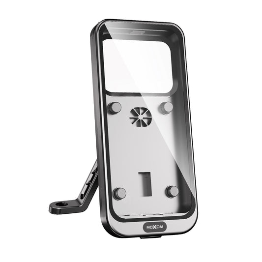 MOXOM MX-VS185 Motorcycle Rearview Mirror Phone Holder – Full Coverage Mount for Navigation, 113g