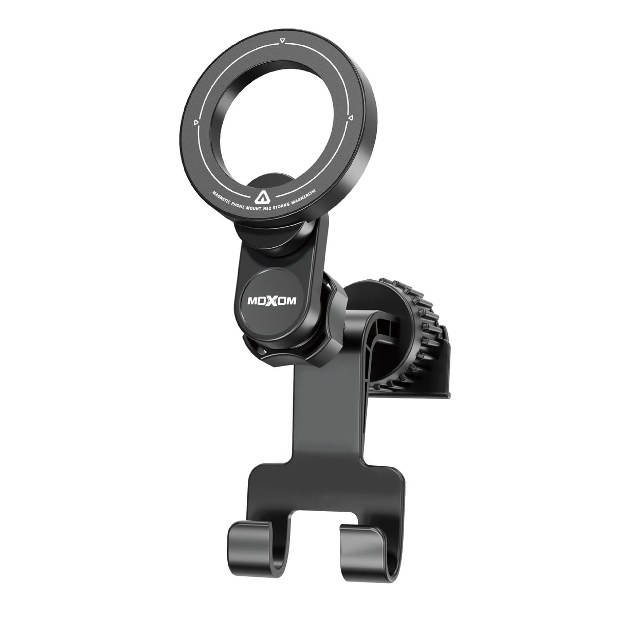 MOXOM MX-VS190 Back Seat Headrest Magnetic Phone Holder – Strong Neodymium Magnets, Tool-Free Install