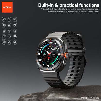 MOXOM MX-WH18 Smartwatch – Bold 2.1" HD Display, Bluetooth Calling, Multi-Sport & Wellness Tracking
