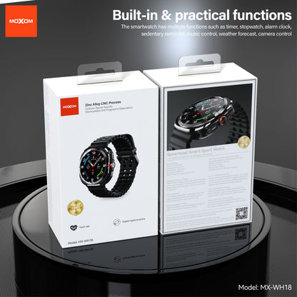 MOXOM MX-WH18 Smartwatch – Bold 2.1" HD Display, Bluetooth Calling, Multi-Sport & Wellness Tracking