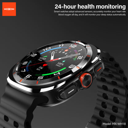 MOXOM MX-WH18 Smartwatch – Bold 2.1" HD Display, Bluetooth Calling, Multi-Sport & Wellness Tracking