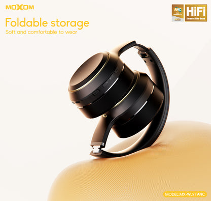 MOXOM MX-WL91 Starry Night ANC Wireless Headphones – Active Noise Cancelling 30dB, 38H Playback, Hi-Fi