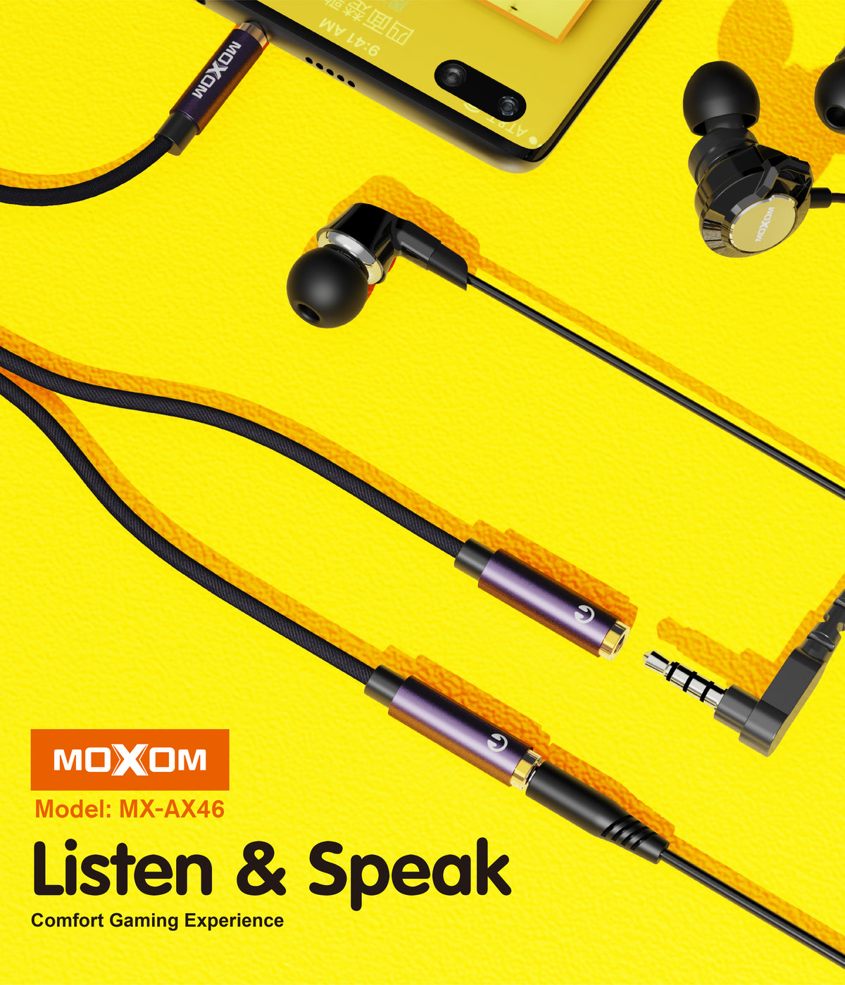 Moxom MX-AX46 Mic Audio Adapter
