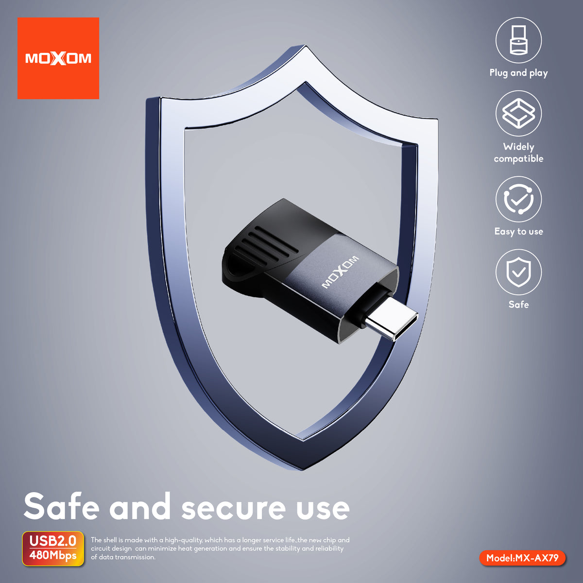 Type-C Card Reader Adapter – MOXOM MX-AX79