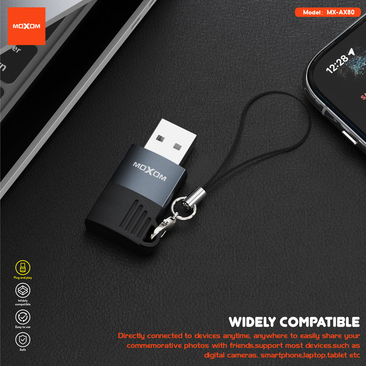 USB Card Reader Adapter – MOXOM MX-AX80