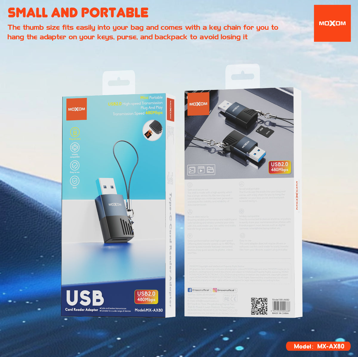 USB Card Reader Adapter – MOXOM MX-AX80