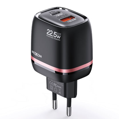 Moxom MX-HC804 22.5W Fast Wall Charger – Type-C PD + USB