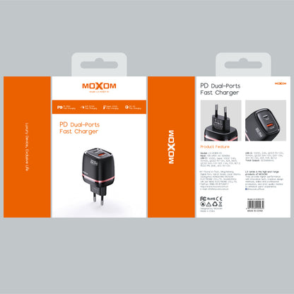 Moxom MX-HC804 22.5W Fast Wall Charger – Type-C PD + USB