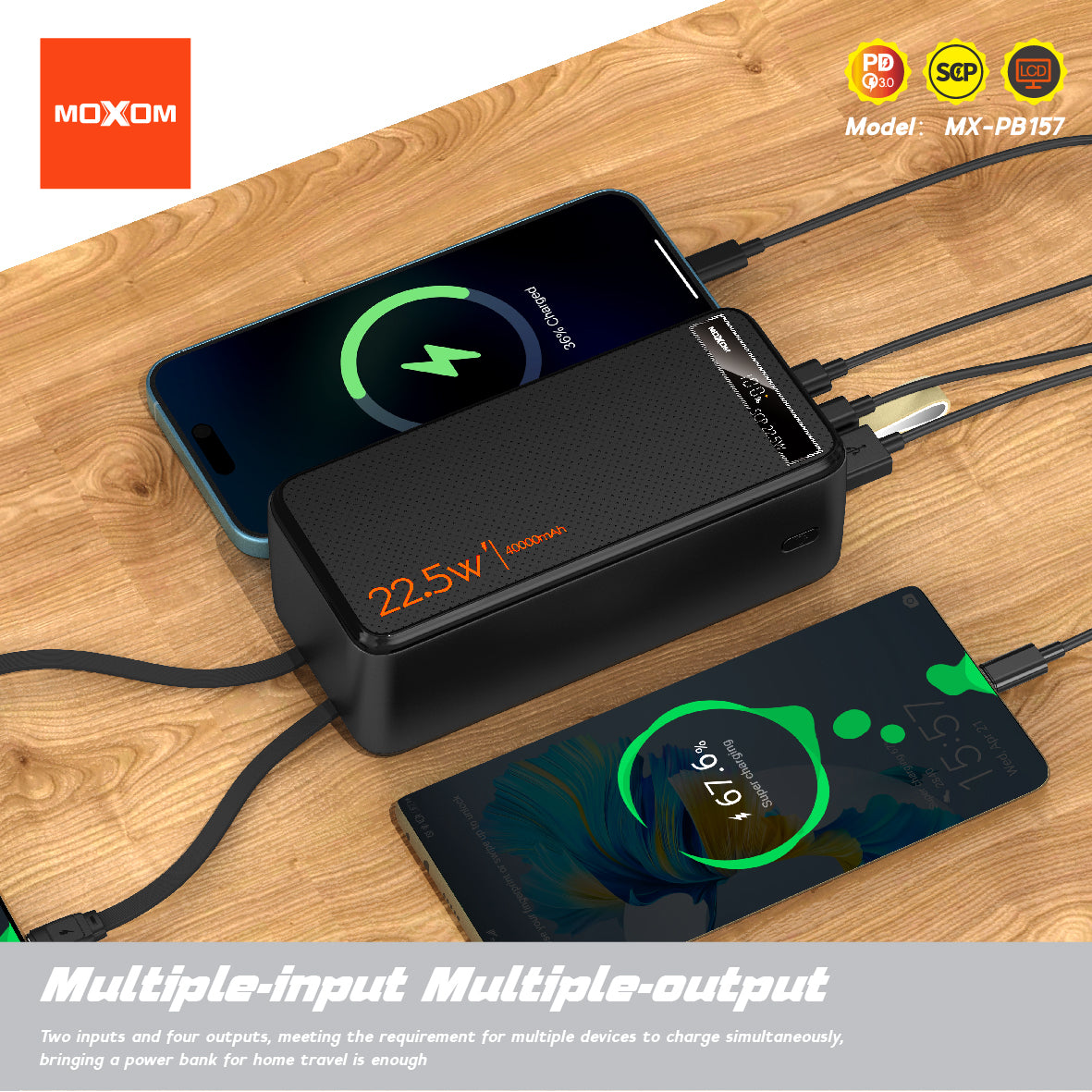 Moxom MX-PB157 40000mAh 4 in 1 Power Bank