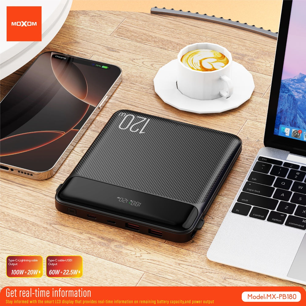 Moxom MX-PB180 20000mAh Utopia LCD Power Bank