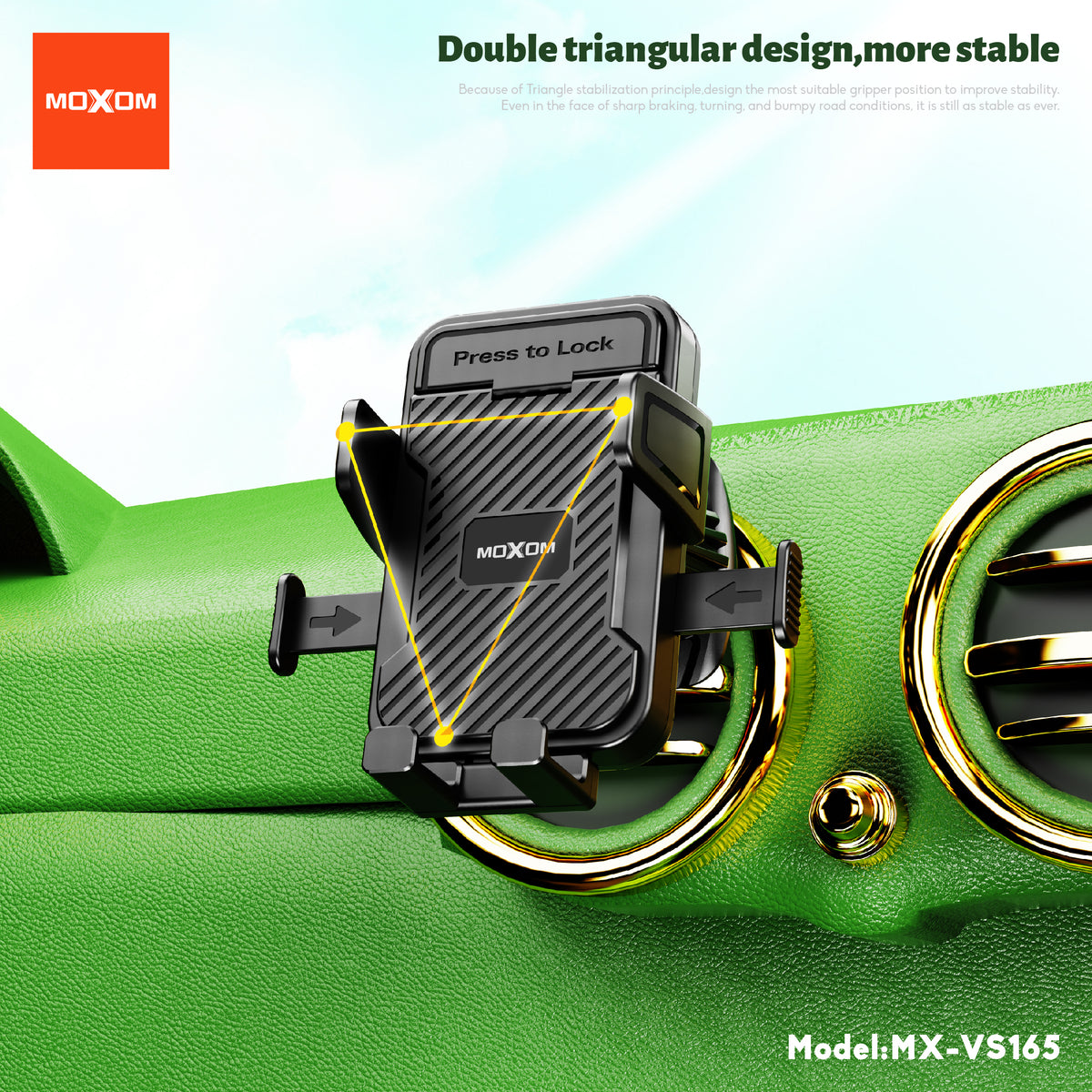 Mini Non-Slip Vent Car Phone Holder – MOXOM MX-VS165