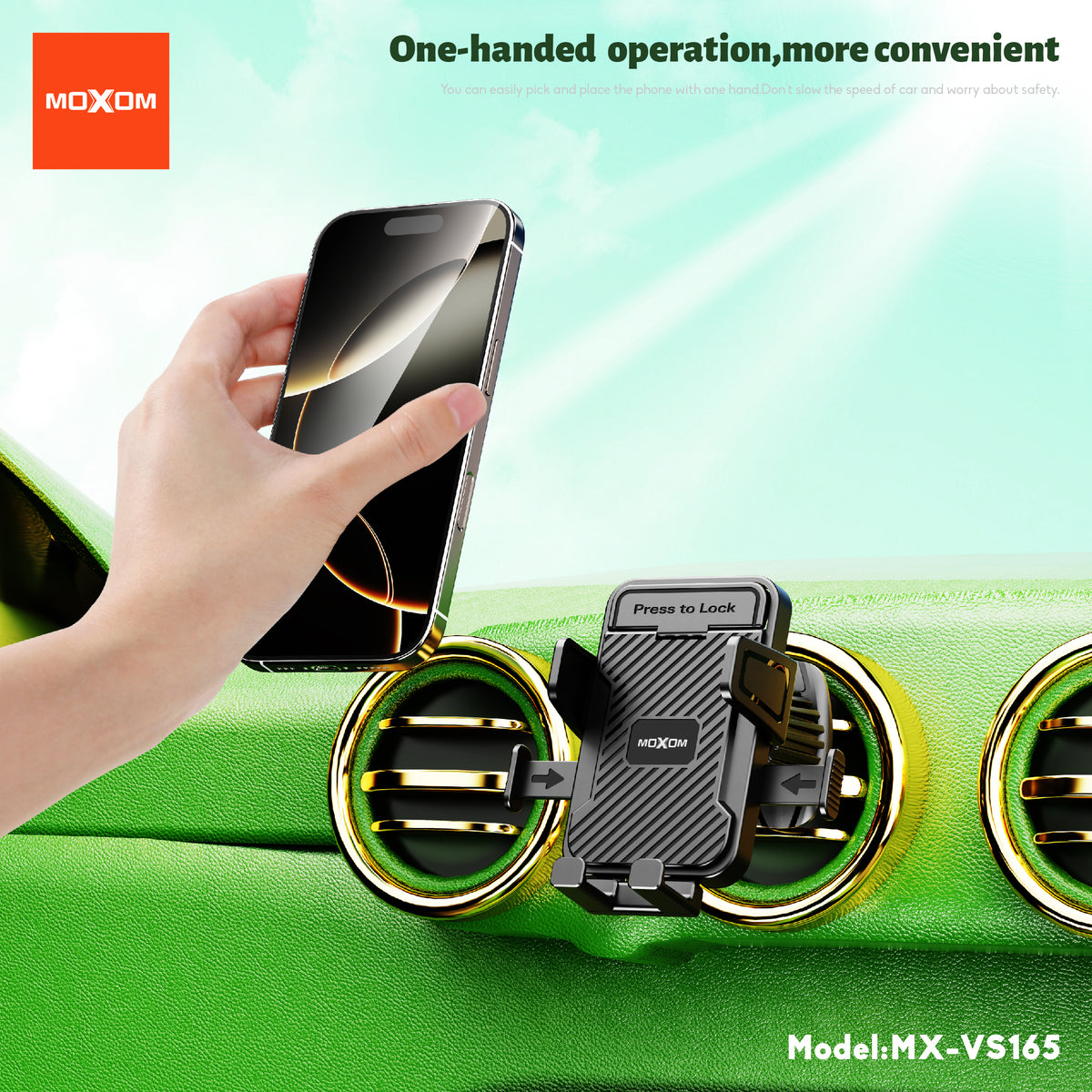 Mini Non-Slip Vent Car Phone Holder – MOXOM MX-VS165