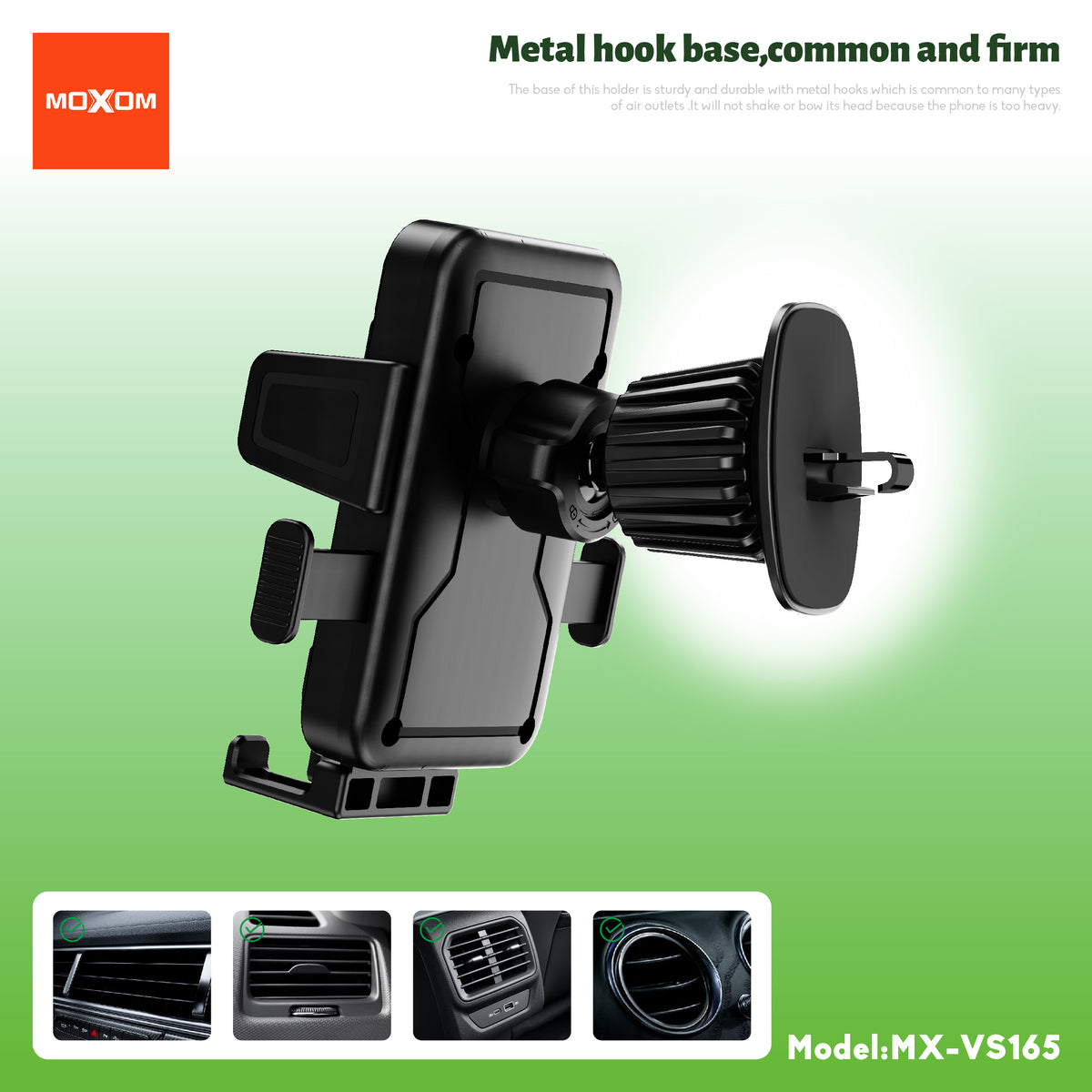 Mini Non-Slip Vent Car Phone Holder – MOXOM MX-VS165