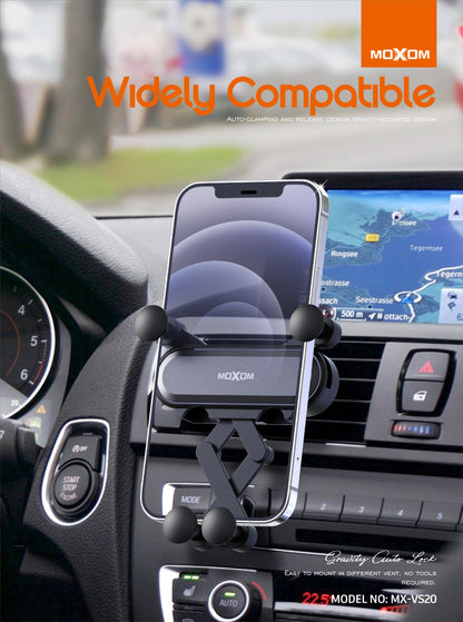 DeftHand Gravity Auto-Lock Phone Holder – MOXOM MX-VS20