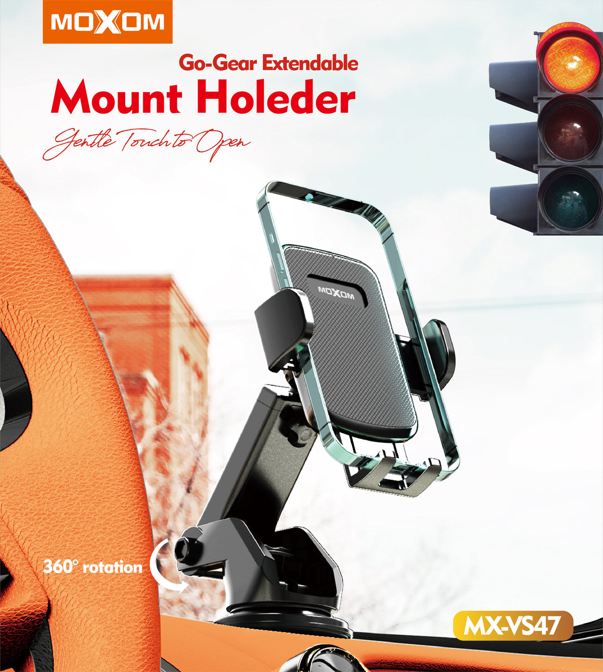 Go-Gear Extendable Phone Mount – MOXOM MX-VS47