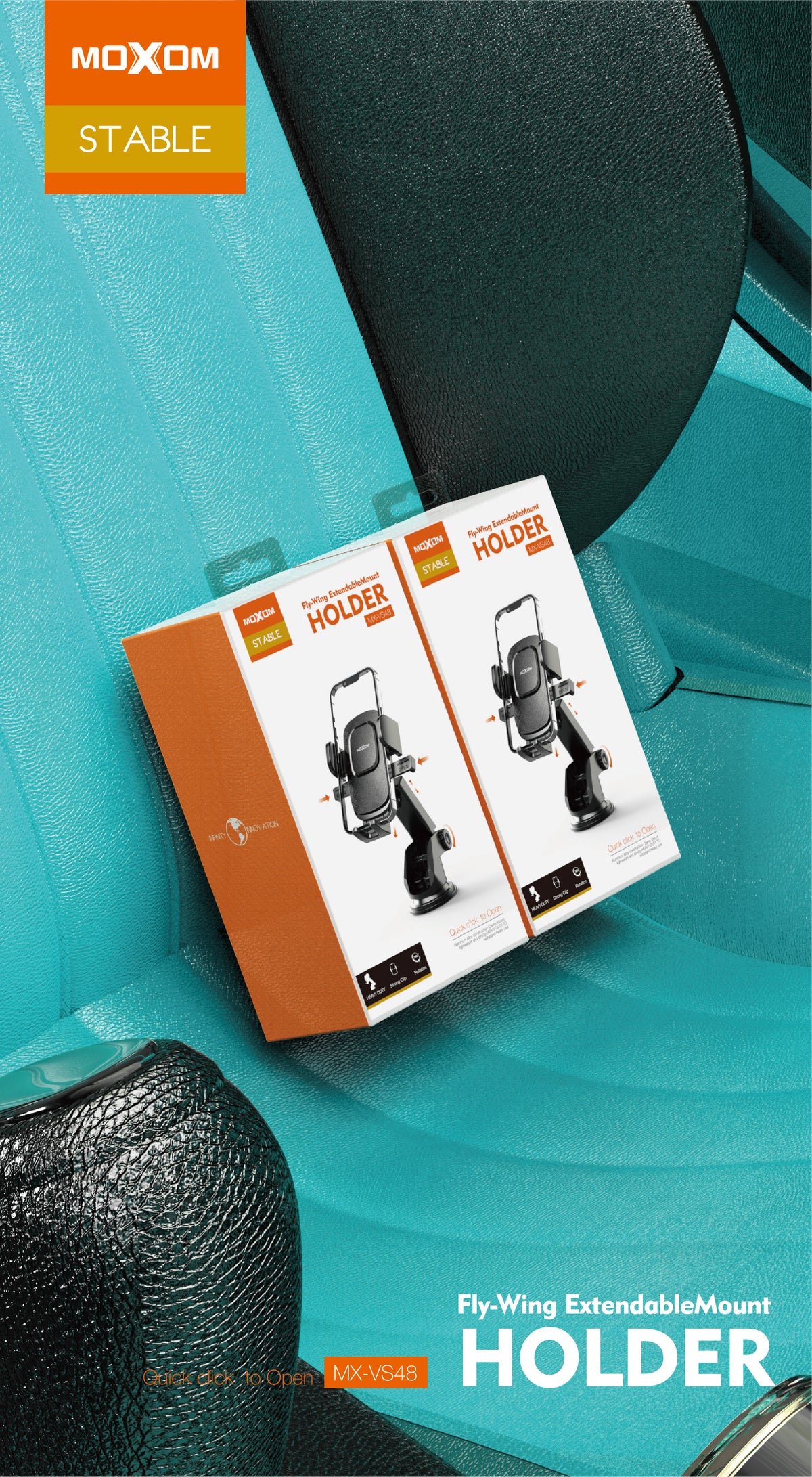 Fly-Wing Extendable Phone Mount – MOXOM MX-VS48