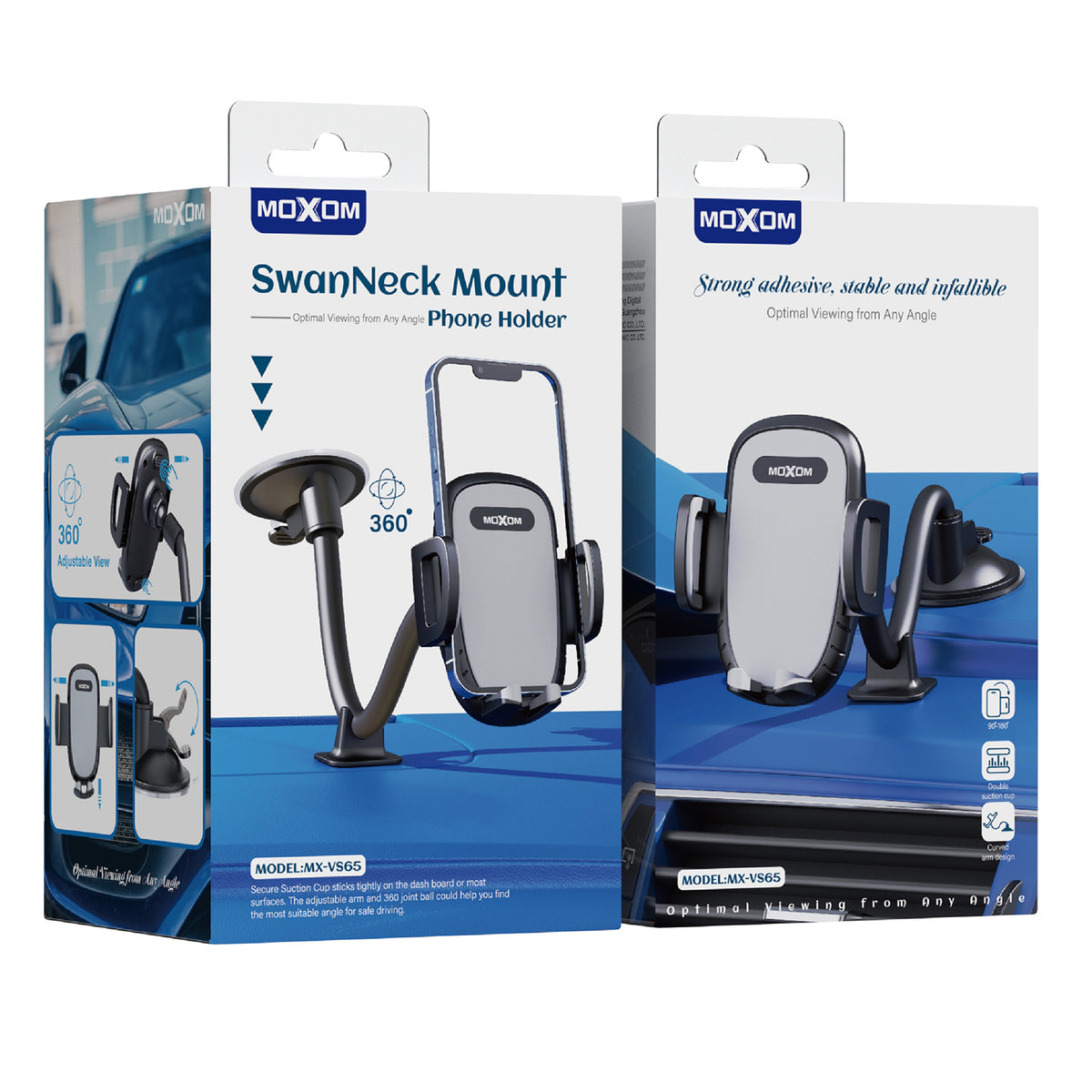 SwanNeck Multi-Position Phone Mount – MOXOM MX-VS65