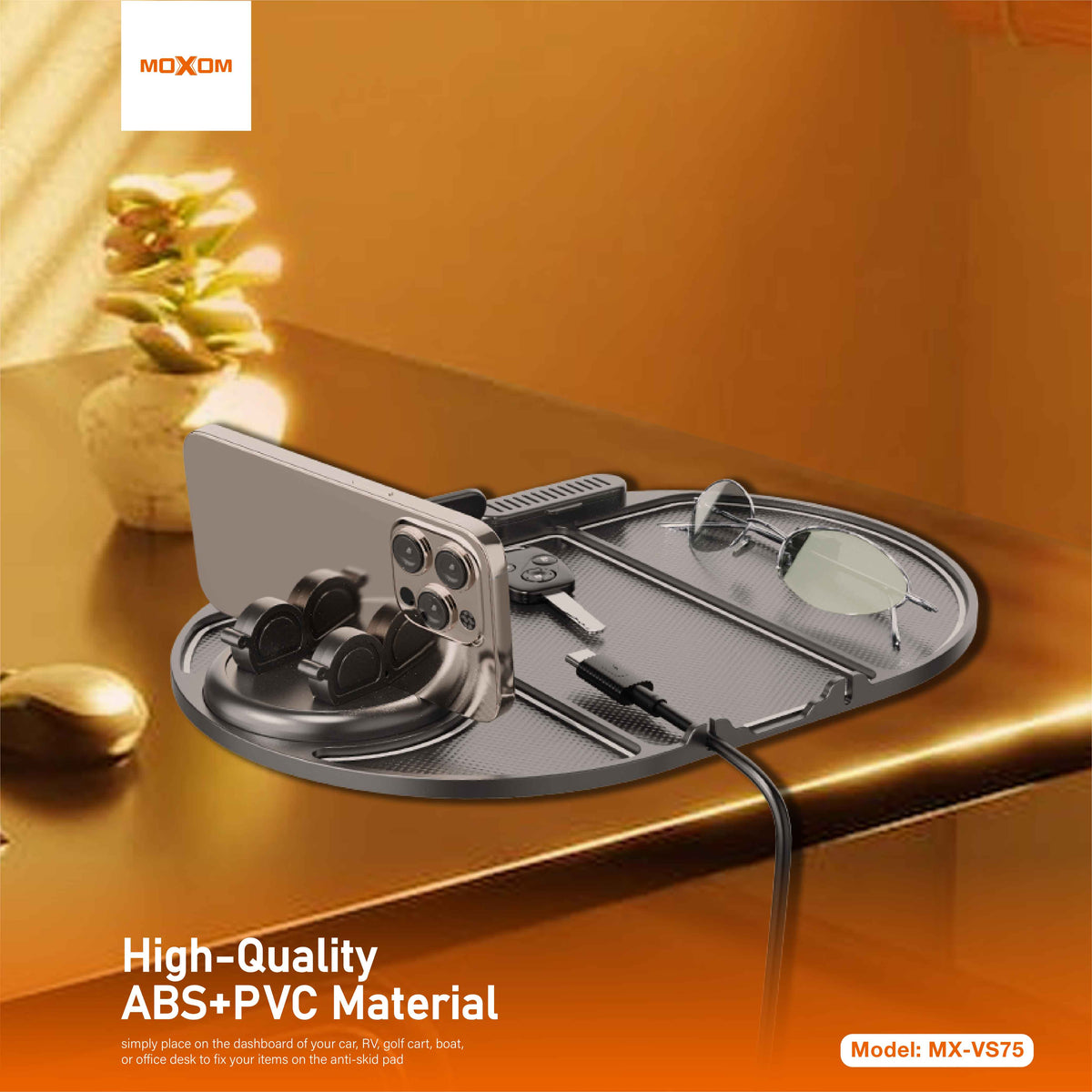 6-in-1 Non-Slip Rotating Phone Mat – MOXOM MX-VS75