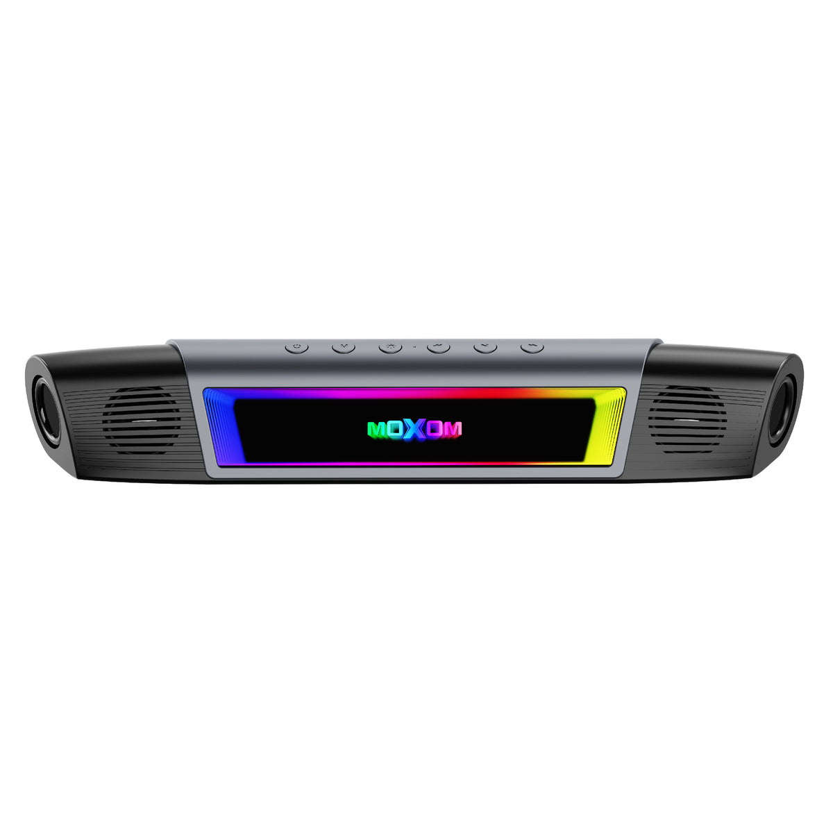 MOXOM MX-SK107 Vibrant Soundwave 10W Bluetooth Speaker – Bluetooth 5.4, AUX Input, Type-C Charging
