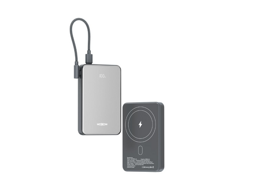 MOXOM MX-PB194 10000mAh Magnetic Power Bank with Kickstand – MagSafe Wireless, 22.5W Fast Charging