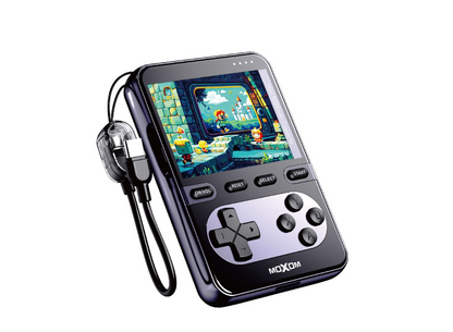 MOXOM MX-PB192 5000mAh Magnetic Power Bank with ~1000 Built-In Games – 2.8" Screen, 20W PD, 15W Wireless