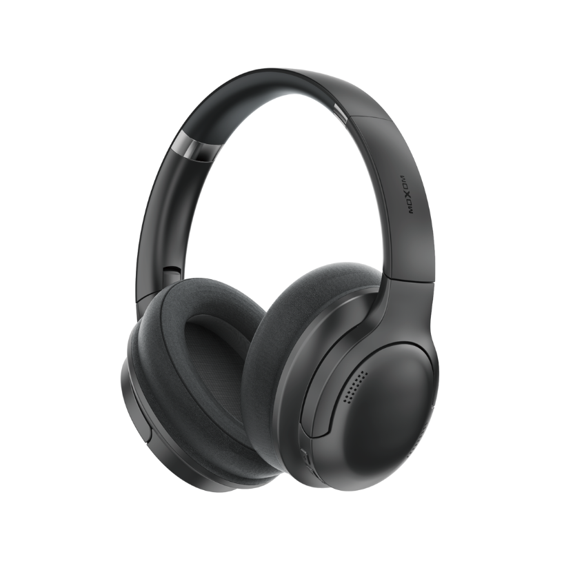 MOXOM MX-WL83 Wireless Headphones – Bluetooth 5.3, Hi-Fi Stereo, 26H Playback, AUX Mode, Black