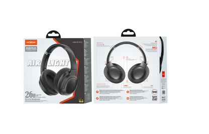 MOXOM MX-WL83 Wireless Headphones – Bluetooth 5.3, Hi-Fi Stereo, 26H Playback, AUX Mode, Black