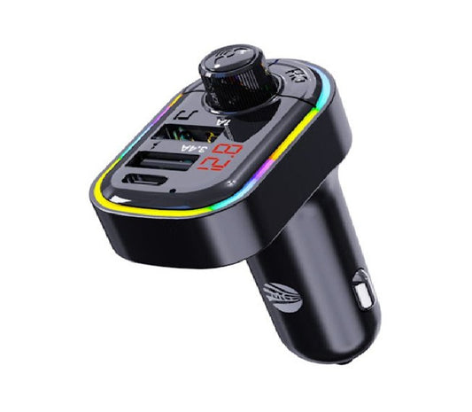 MOXOM MX-VC27 Bluetooth 5.0 FM Transmitter & Triple USB Car Charger – 3.4A, Hands-Free Calls