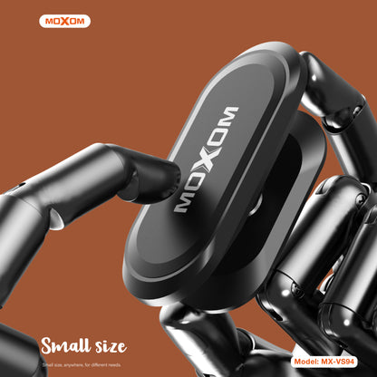 MOXOM MX-VS94 Fortress Mini Magnetic Phone Holder – 4-Magnet Array, Ultra-Compact 21g, Metal Plate Included