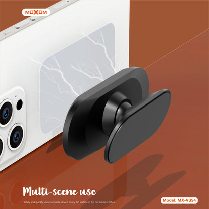 MOXOM MX-VS94 Fortress Mini Magnetic Phone Holder – 4-Magnet Array, Ultra-Compact 21g, Metal Plate Included