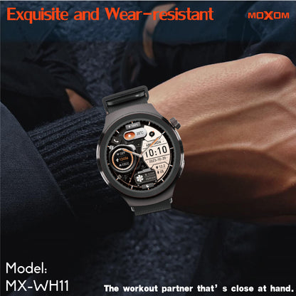 MOXOM MX-WH11 Smartwatch – 1.53" HD Touchscreen, Bluetooth Calling, NFC, 7-10 Day Battery