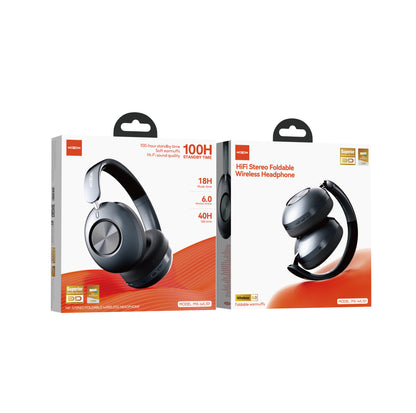 MOXOM MX-WL101 Foldable Wireless Headphones – HiFi Stereo 40mm Drivers, Bluetooth 6.0, 18H Music