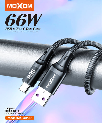 MOXOM MX-CB157 66W USB to Type-C Fast Charging Data Cable