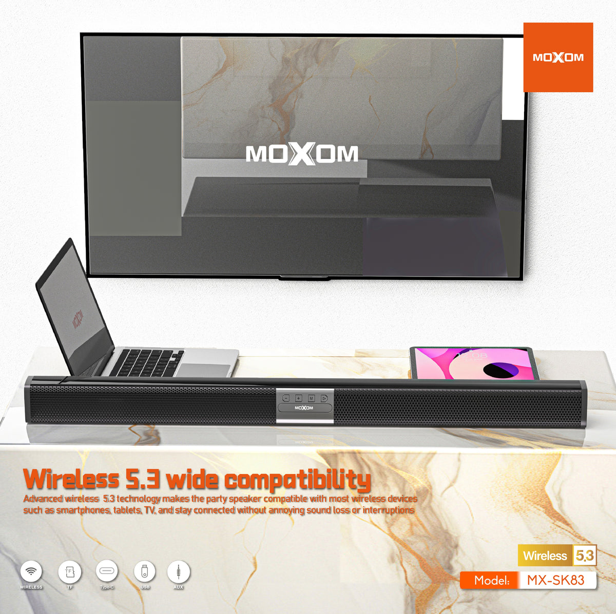 Moxom MX-SK83 Soundbar Speaker