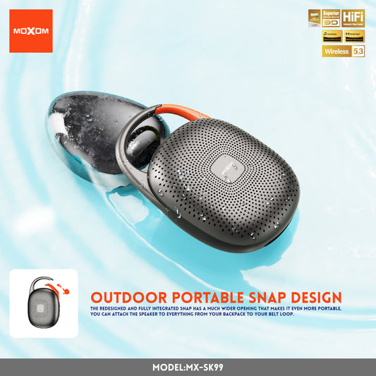 Mx-Sk99 Moxom Portable Speaker Ipx7