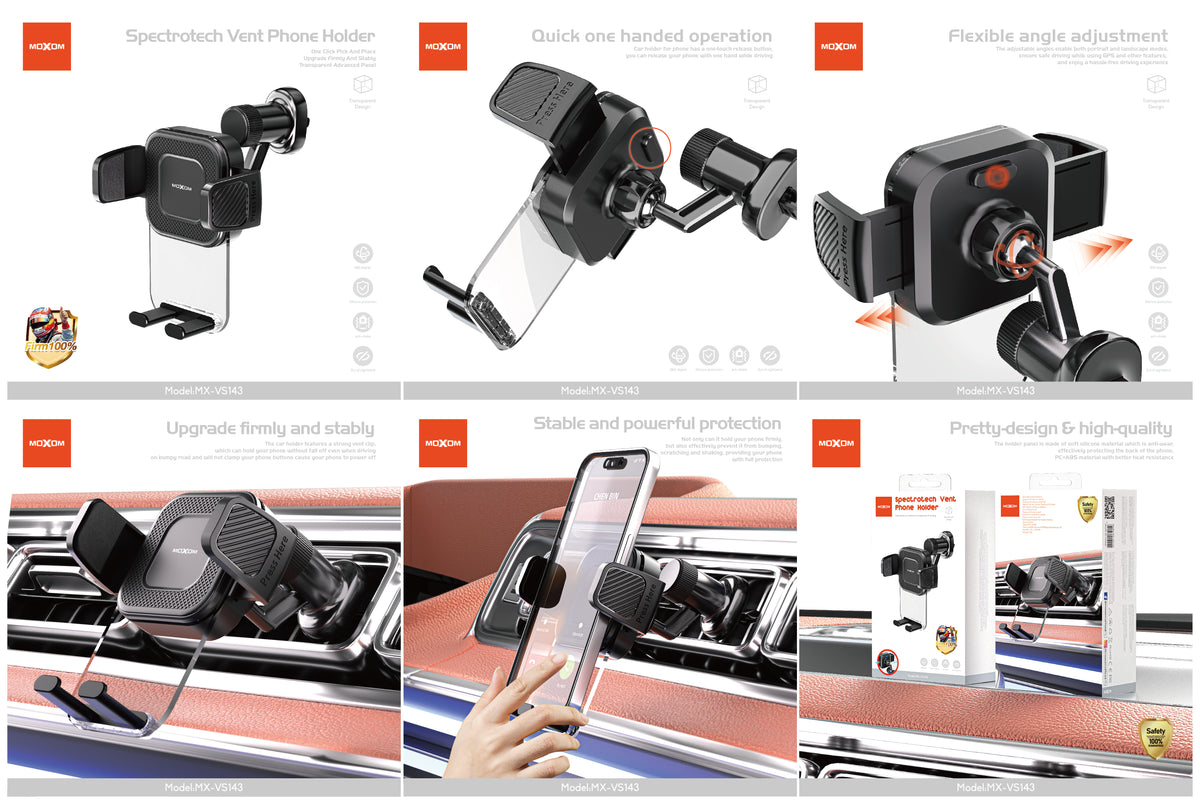 Moxom MX-VS143 Spectrotech Vent Phone Holder