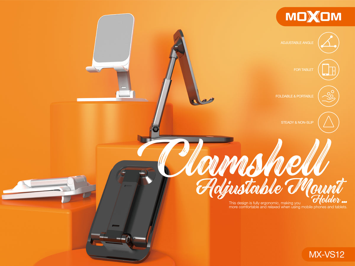Moxom MX-VS12 Clamshell Adjustable Desktop Phone Holder
