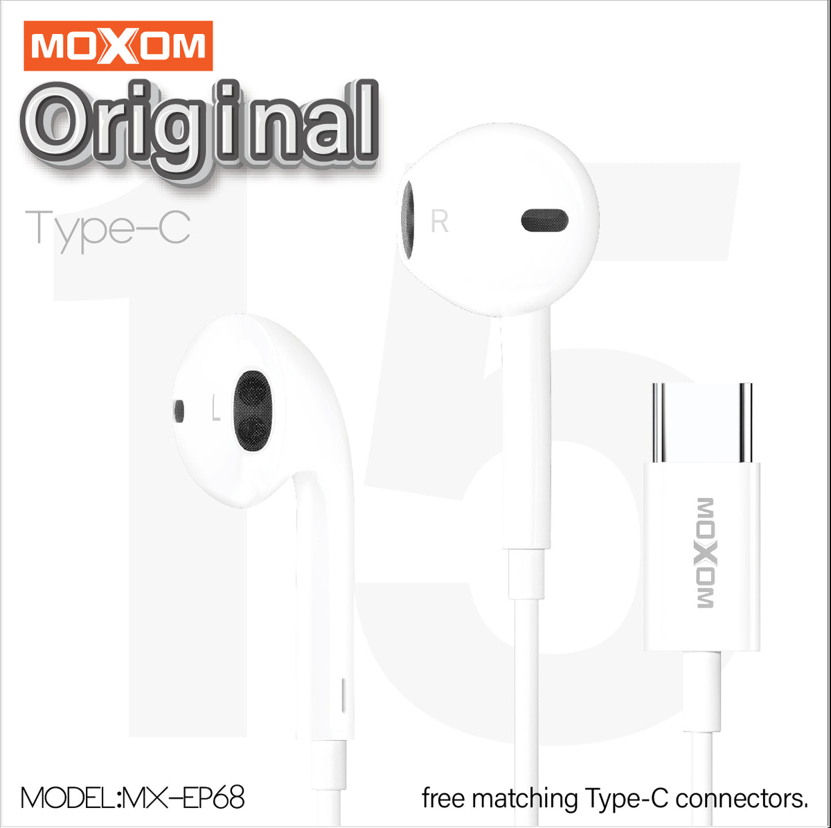 Moxom Mx-Ep68 Type-C Headset Pure Sound