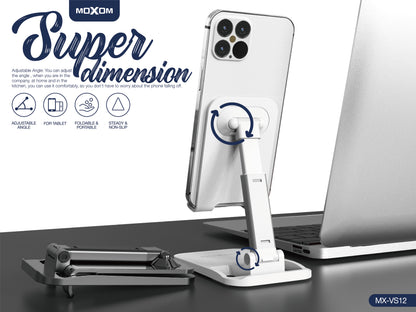 Moxom MX-VS12 Clamshell Adjustable Desktop Phone Holder