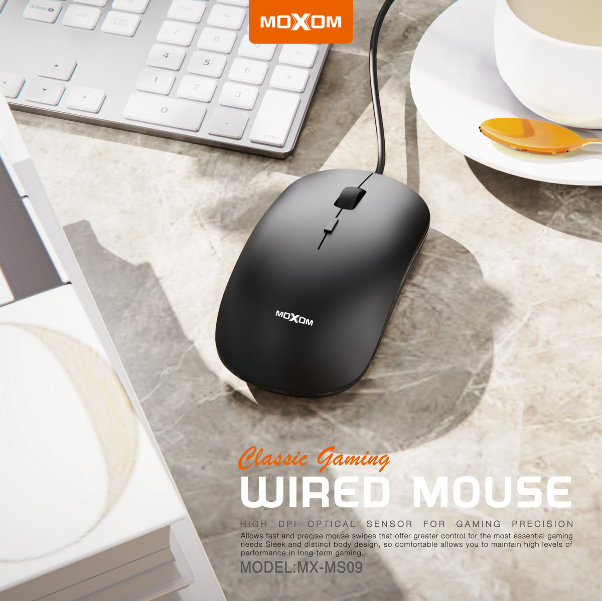 Moxom MX-MS09 Wired Optical Mouse