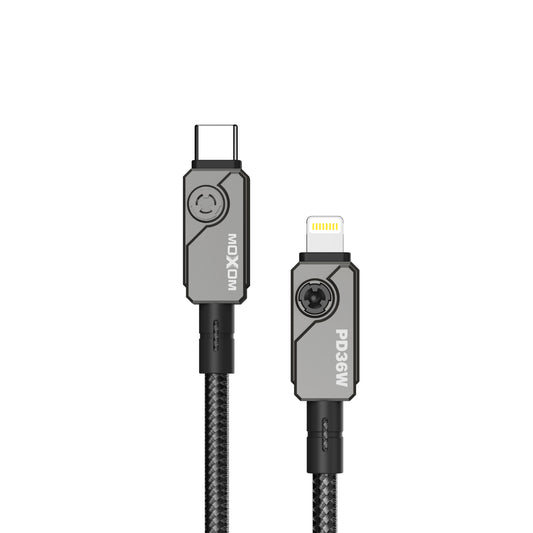 MOXOM MX-CB252 36W PD USB-C to Lightning LED Fast Charging Cable