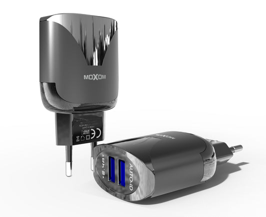 Moxom MX-HC30 12W Dual USB Charger With Lightning Cable