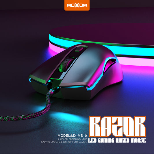 Moxom MX-MS10 Razor LED Gaming Wired Mouse
