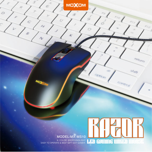Moxom MX-MS10 Razor LED Gaming Wired Mouse