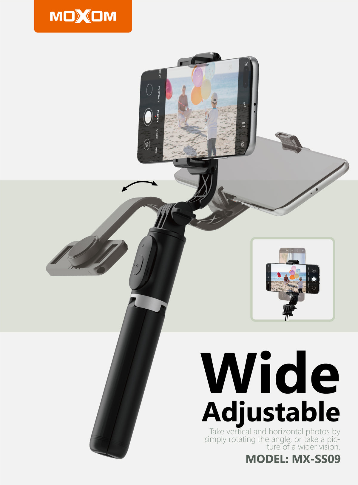 Moxom MX-SS09 Wireless Selfie Stick Tripod