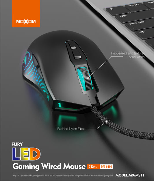 Moxom MX-MS11 Fury LED Gaming Mouse