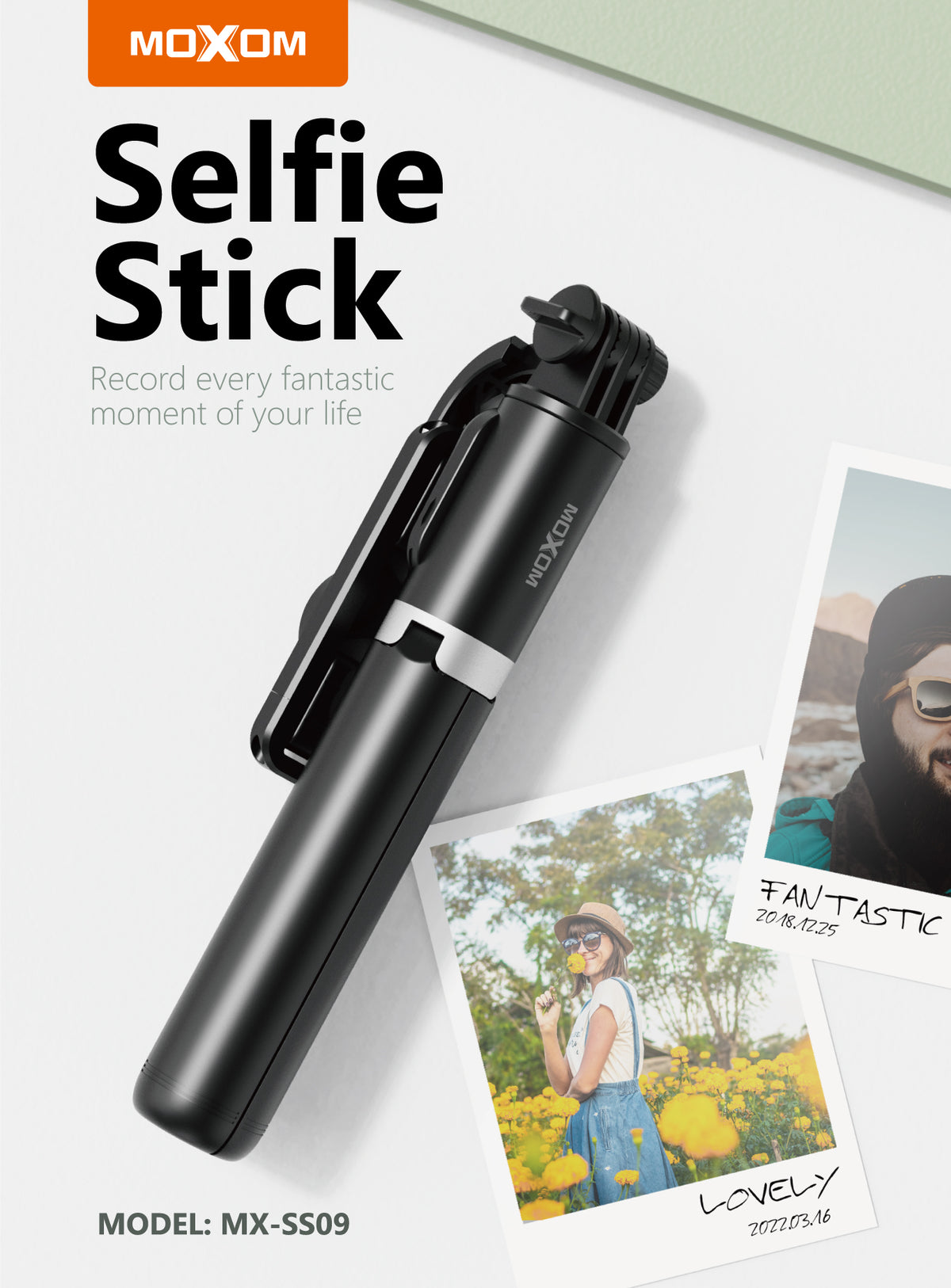 Moxom MX-SS09 Wireless Selfie Stick Tripod