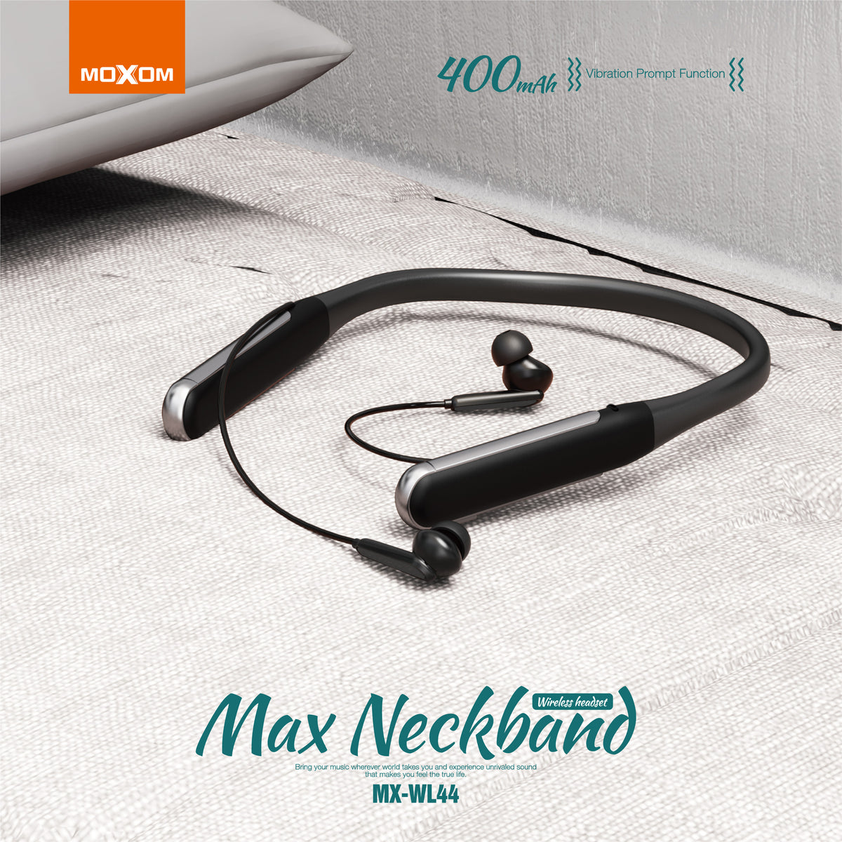 Moxom Wireless Bluetooth neckband sports headset wl44
