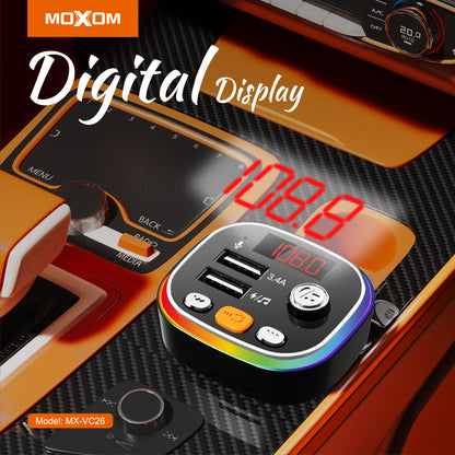 Moxom MX-VC26 Bluetooth 5.0 FM Transmitter