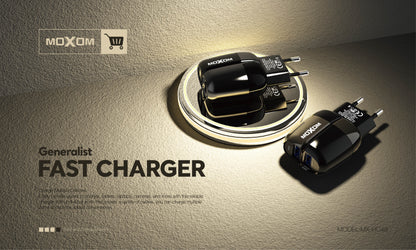 Moxom MX-HC48 White Wall Charger with Lightning Cable